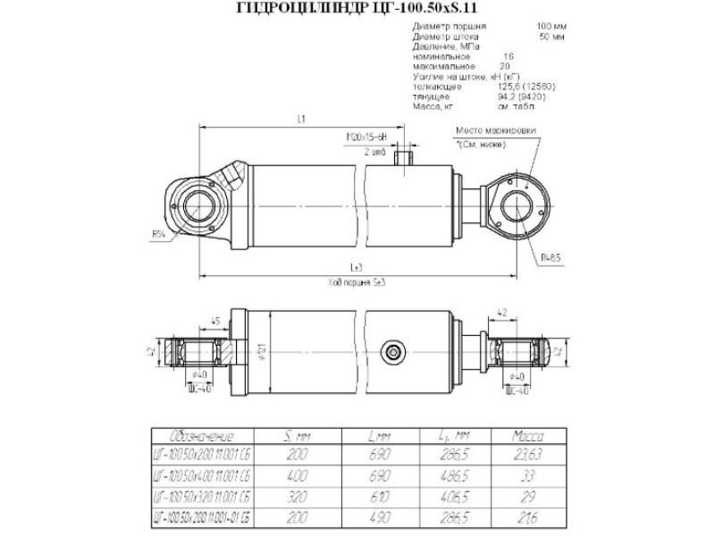 ЦГ-100.50х200.11.001-01СБ