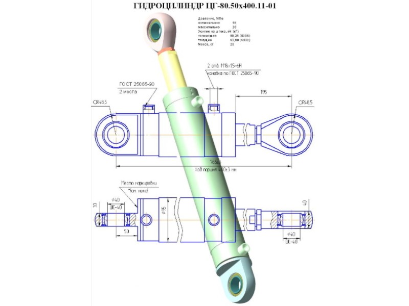 ЦГ-80.50х400.11-01